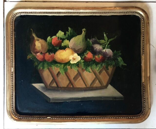 Tableau ancien fruits