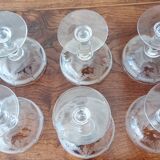 6 Baccarat crystal champagne glasses
