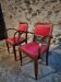 Pair of French Art Deco armchairs in beech, 1930s