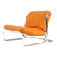 Retro Vintage Danish Leather Lounge Easy Sling Chair Armchair 70s Mid Century