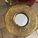 Syrian brass mirror