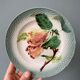 Set of 4 dessert plates in slurry St Amand Hamage