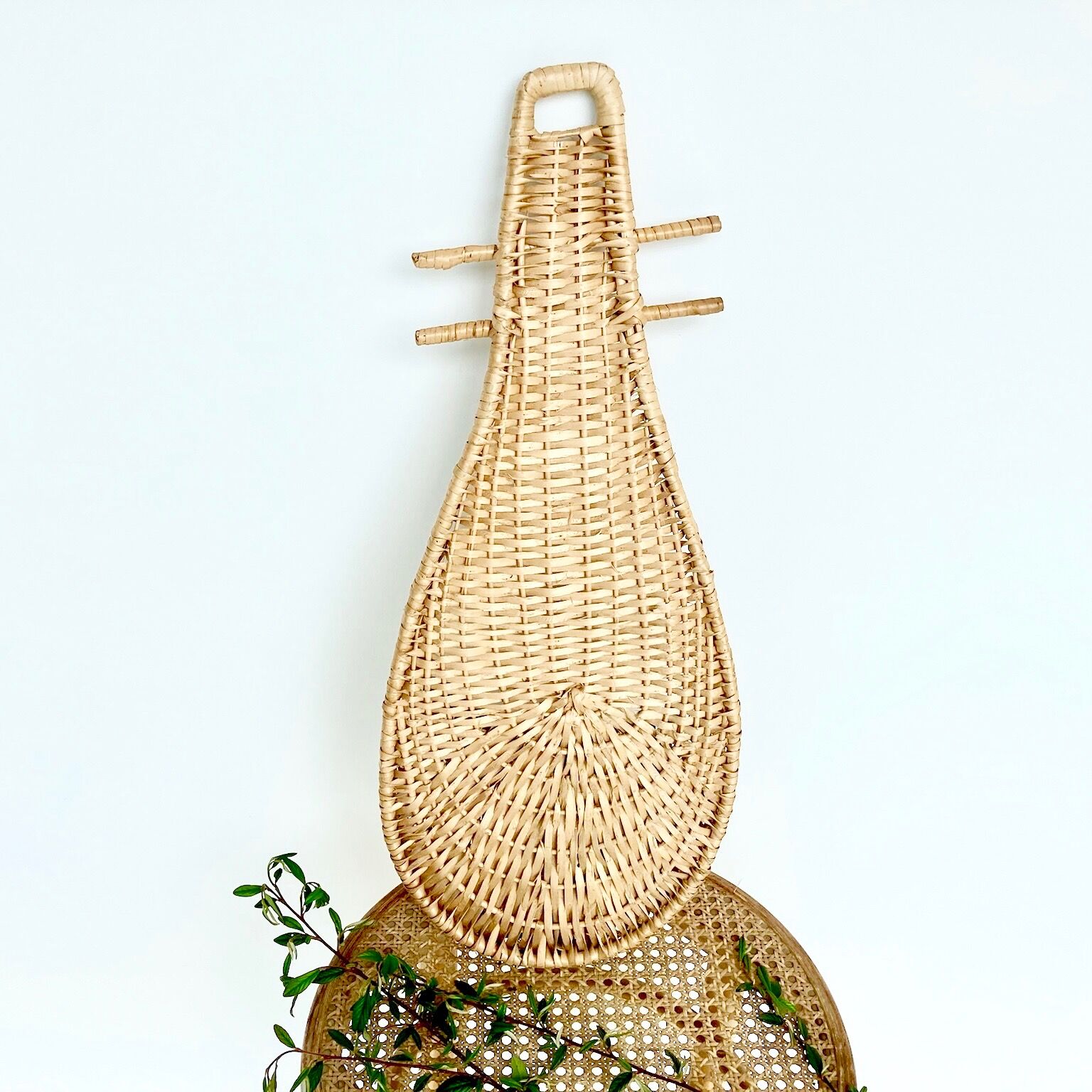Hanging basket wall decoration