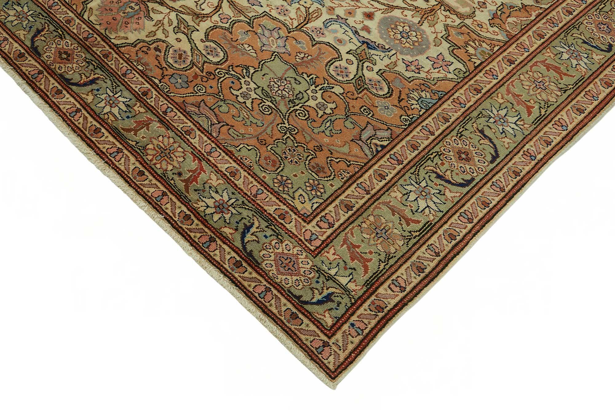 Turkish Wool Vintage Kayseri Rug 197 cm x 288 cm
