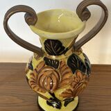 Medici vase in Vallauris ceramic, signed JTF