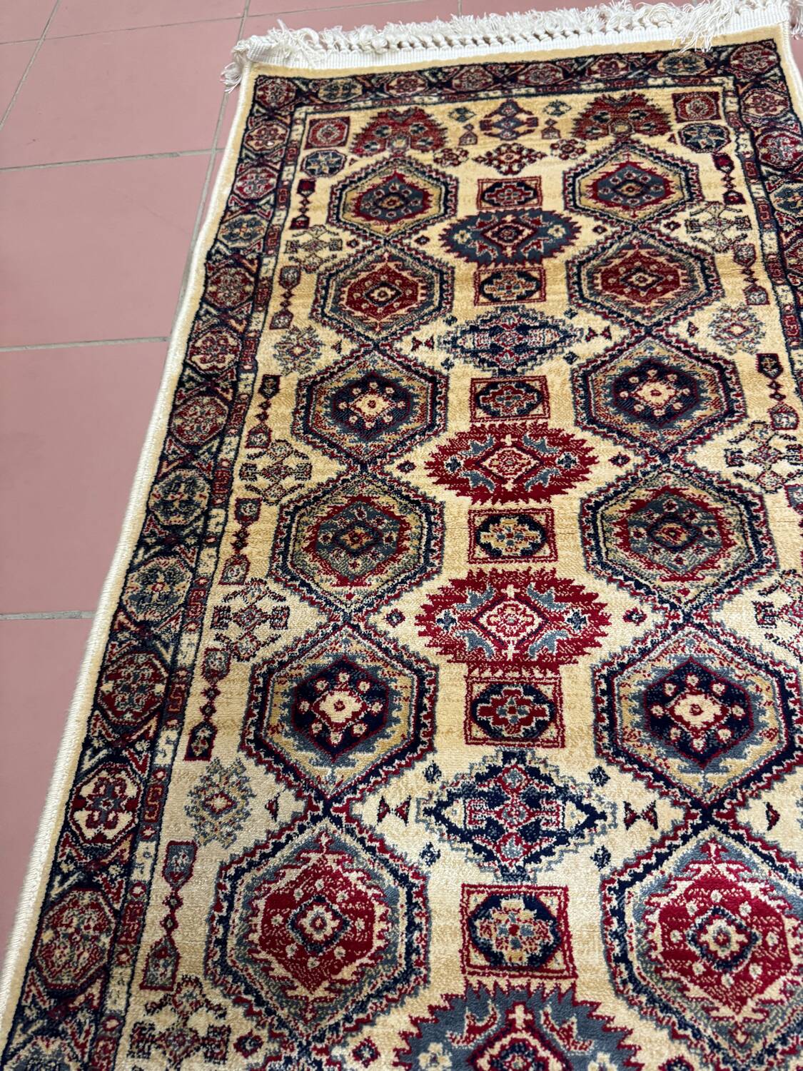 Persian oriental pattern bedside rug 70/140cm