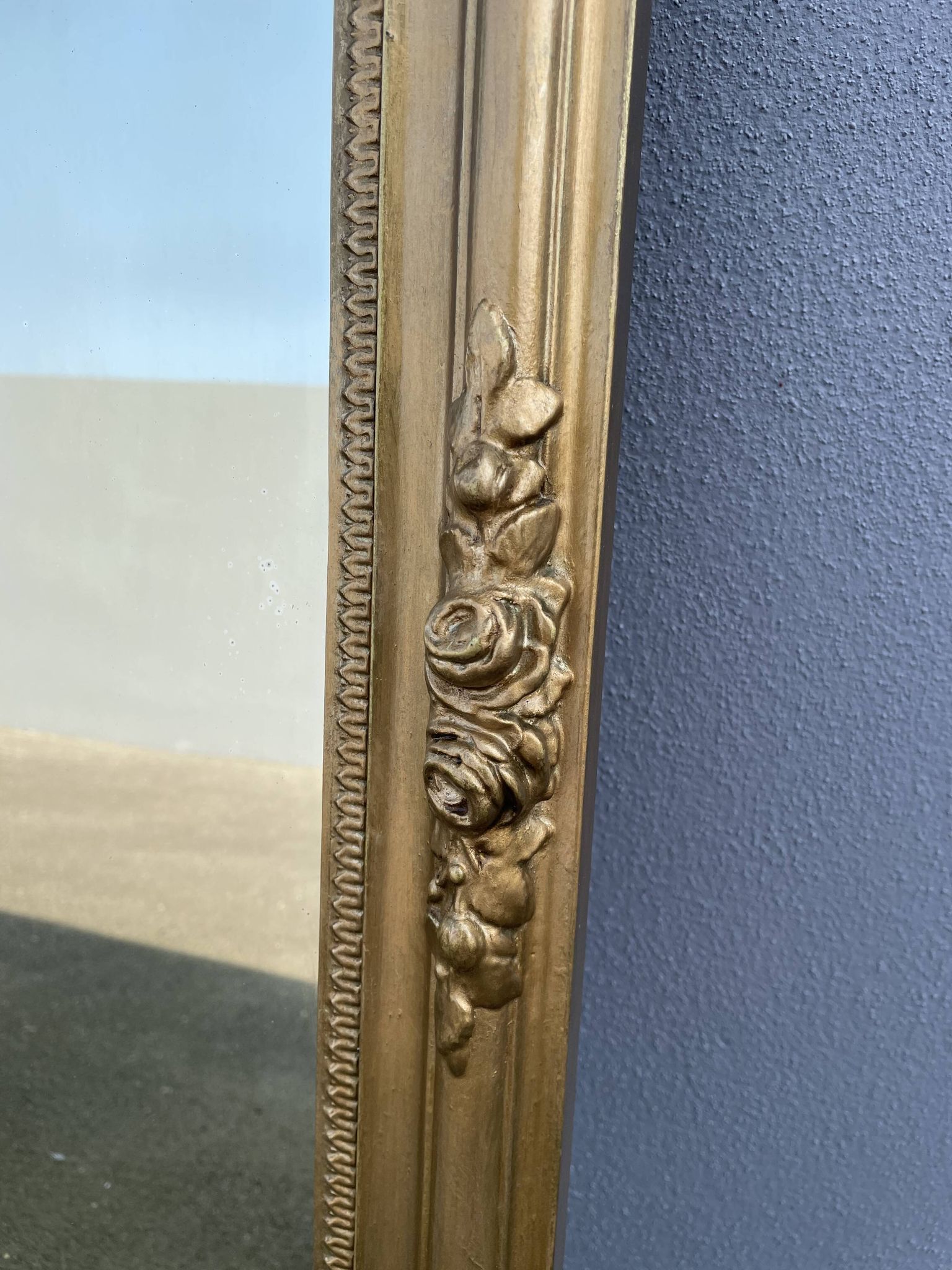 Napoleon III mirror with bird pediment 112 x 67