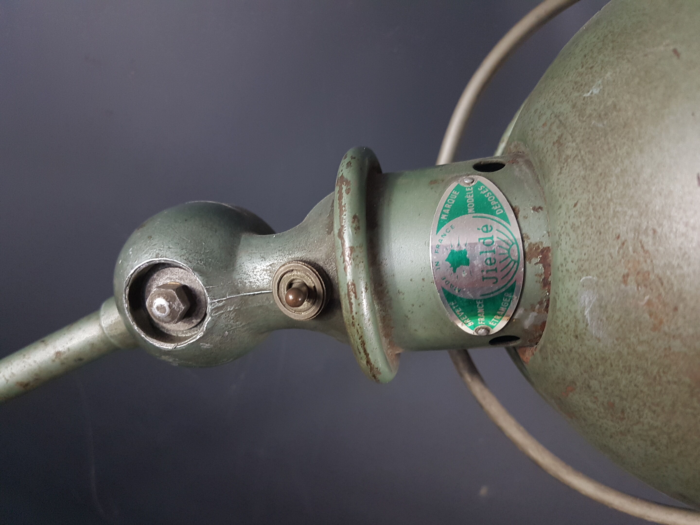 LAMPE D'ATELIER JIELDE 2 BRAS.