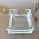 Glass slab, ashtray, pocket emptier, signed LUMAX, 1940s 50s.