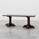 French Refectory Style Oak Dining Table with Turned Double Pedestal Base, 2