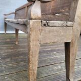 19th-century church pew, 245 cm long