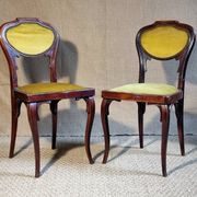 Pair of J&J KOHN Art Nouveau chairs from the Thonet era.