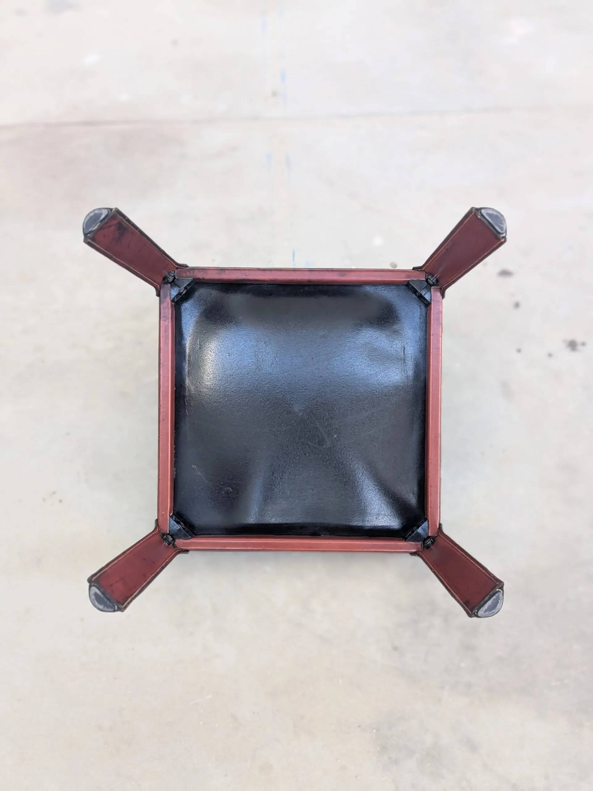 Lot de 4 chaises Matteo Grassi cuir rouge