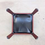 Lot de 4 chaises Matteo Grassi cuir rouge