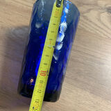 Set of 4 large blue glass ~13cm