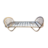 Bed rattan basket bench