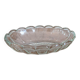 Scalloped glass dish