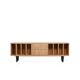 Vinyl Record Storage Cabinet Oak "Nolana"