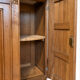 Art Deco buffet in solid wood — marble top and curved fronts