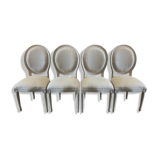 Beige medallion chairs