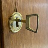 Vintage wardrobe with compass feet