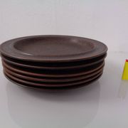 Ruska Plates by Ulla Procope for Arabia, Set of 6, Finland, 1960s, Set of 6