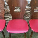 Suite of 4 Baumann chairs, Gentian model