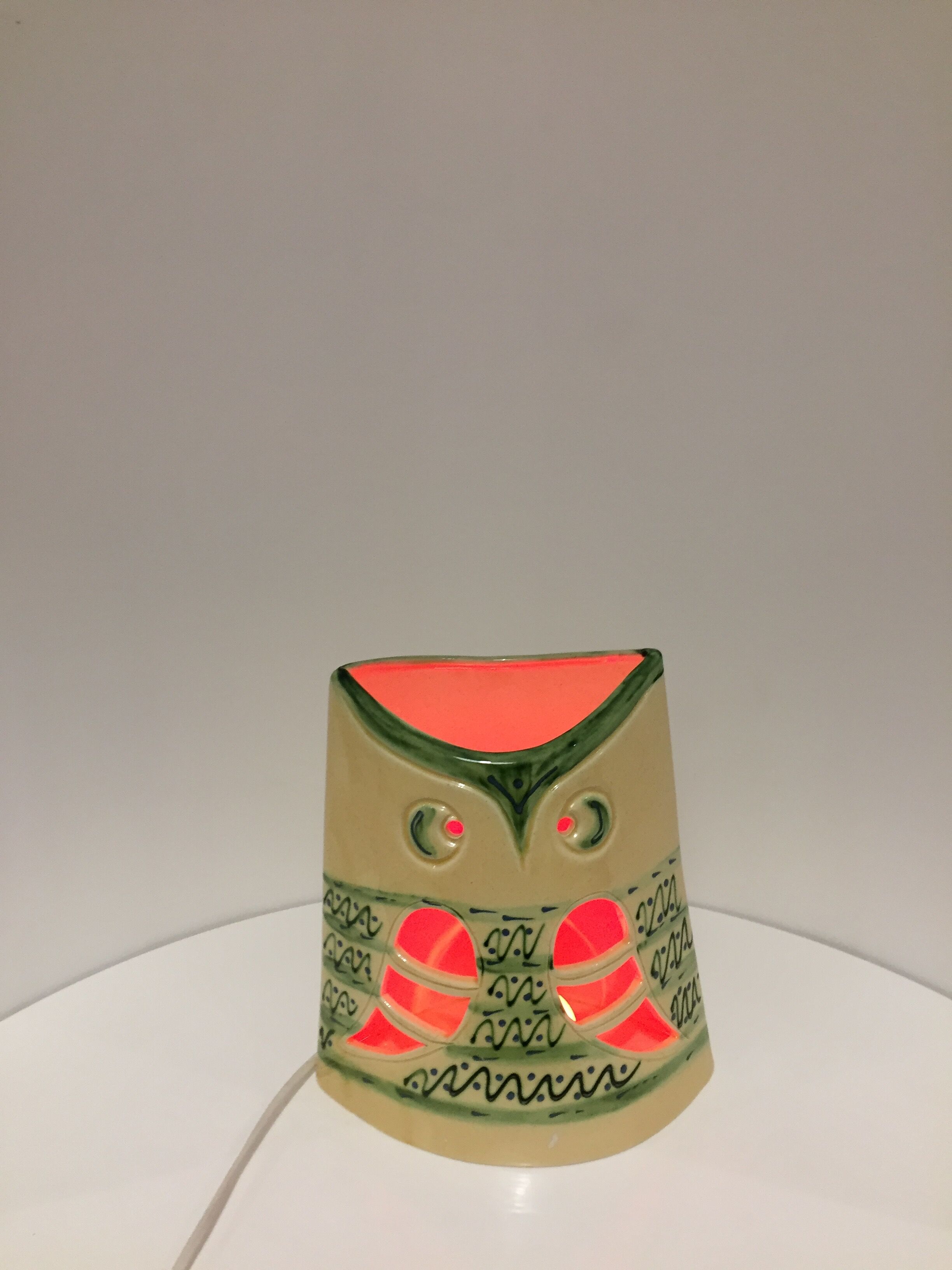 Lamp owl, Les Grottes Dieulefit, year 1970