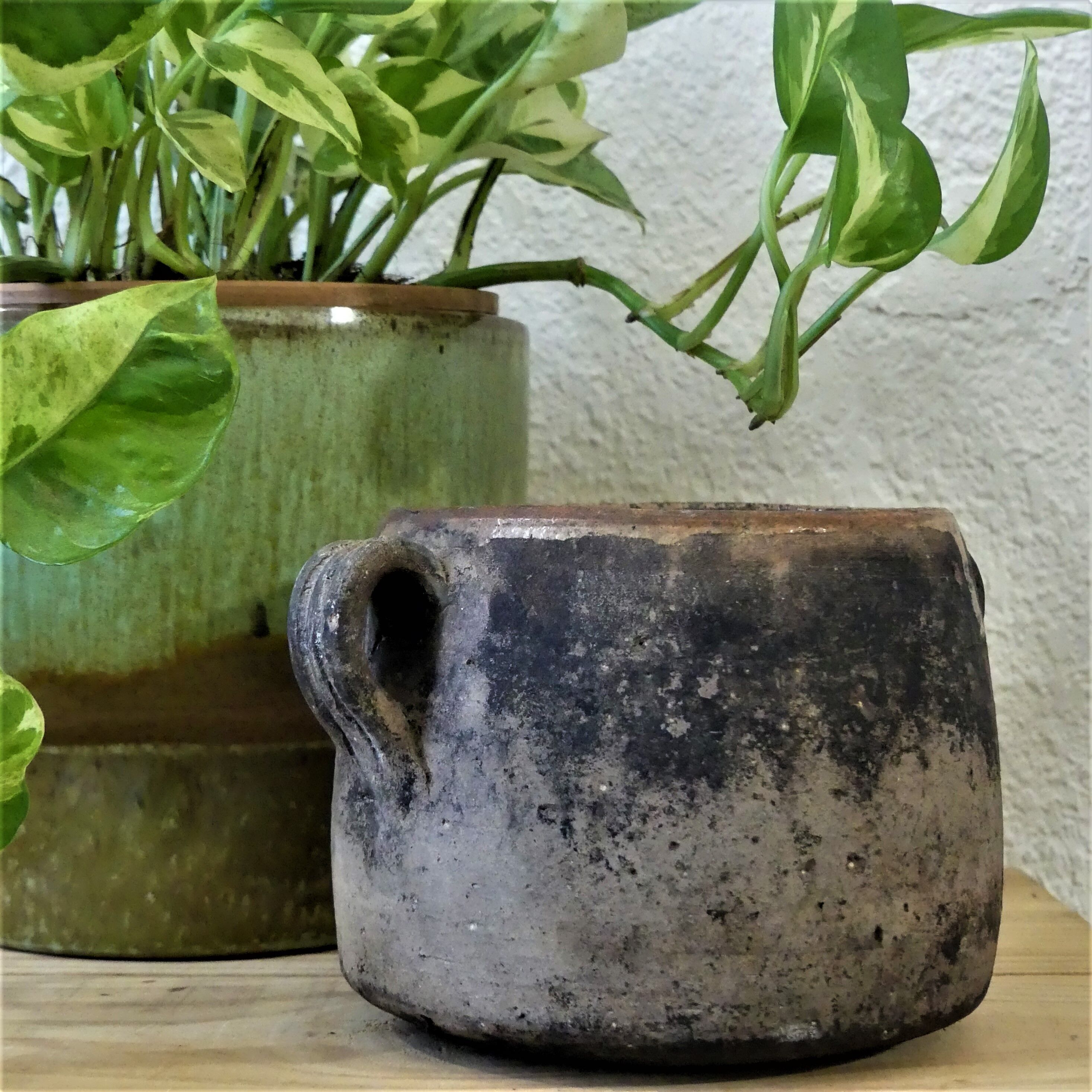 Cache-pot ancien en grès