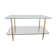 Brass and glass coffee table in Jansen style circa 1960.