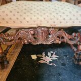 Walnut renaissance style armchair