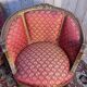 Salon corbeille en bois doré de style Louis XVi