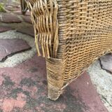 Ikea Savo rattan chaise longue