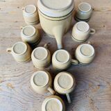 Coffee set in Sarreguemines sandstone.