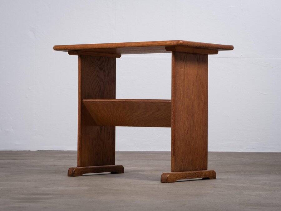 Vintage Oak Magazine Holder, Denmark, 1960s