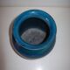 1960s vase by Aldo Londi for Bitossi in "Rimini blue" ceramic.