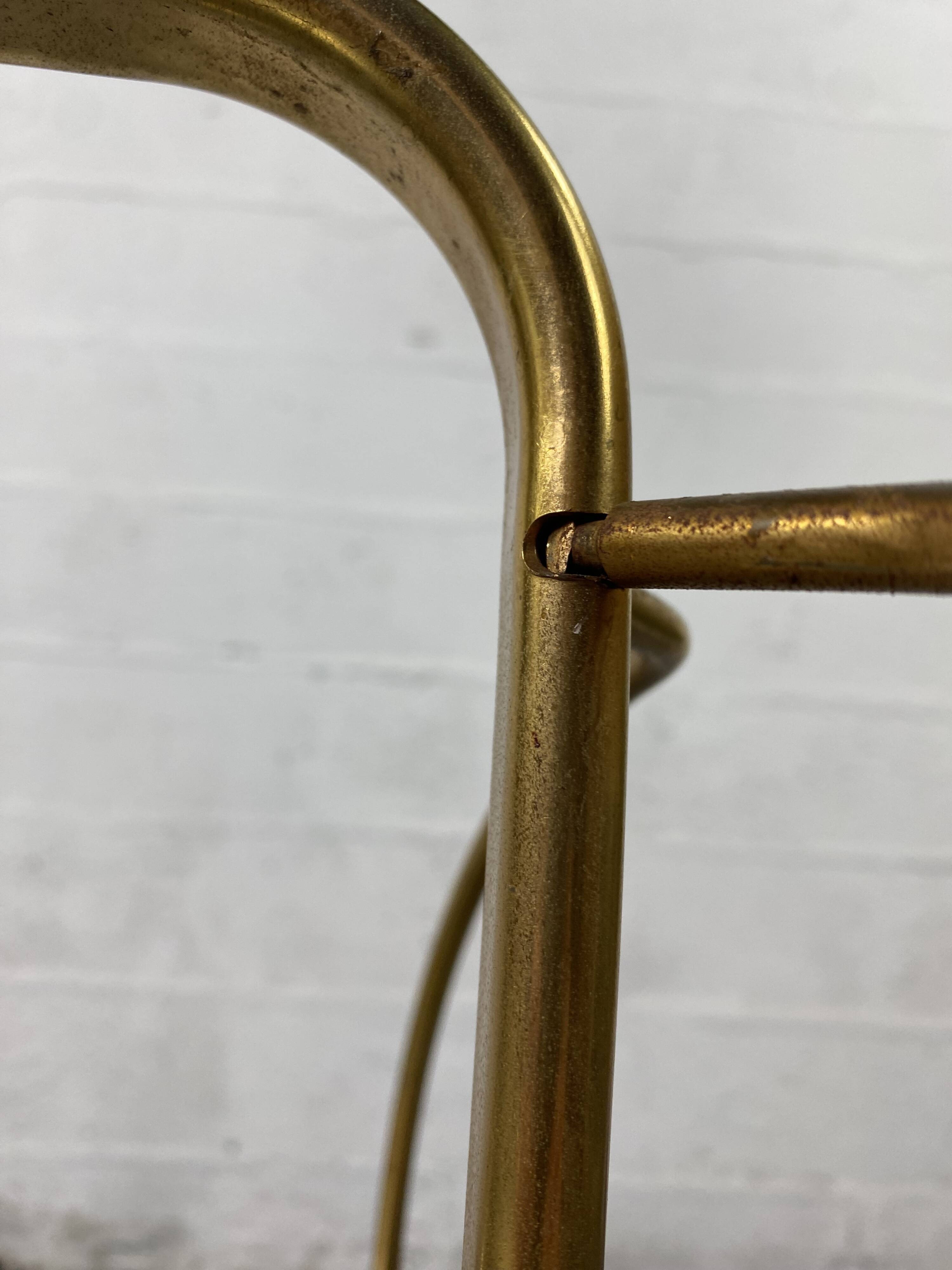 Vintage rolling golden folding service