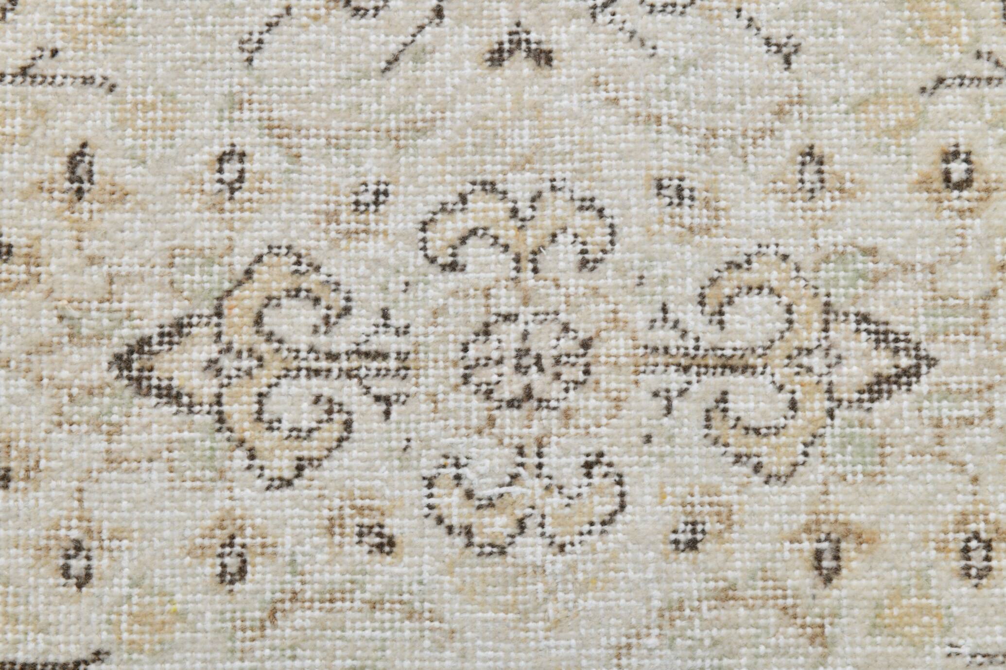 6x9 Beige & Brown Bordered Pattern Turkish Rug, 174x279Cm