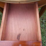 Mahogany hot water bottle table