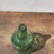 3x bouteilles en vert &bleu comme base pour lampes