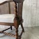 Antique chair with caning