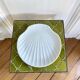 Porcelain scallop dish