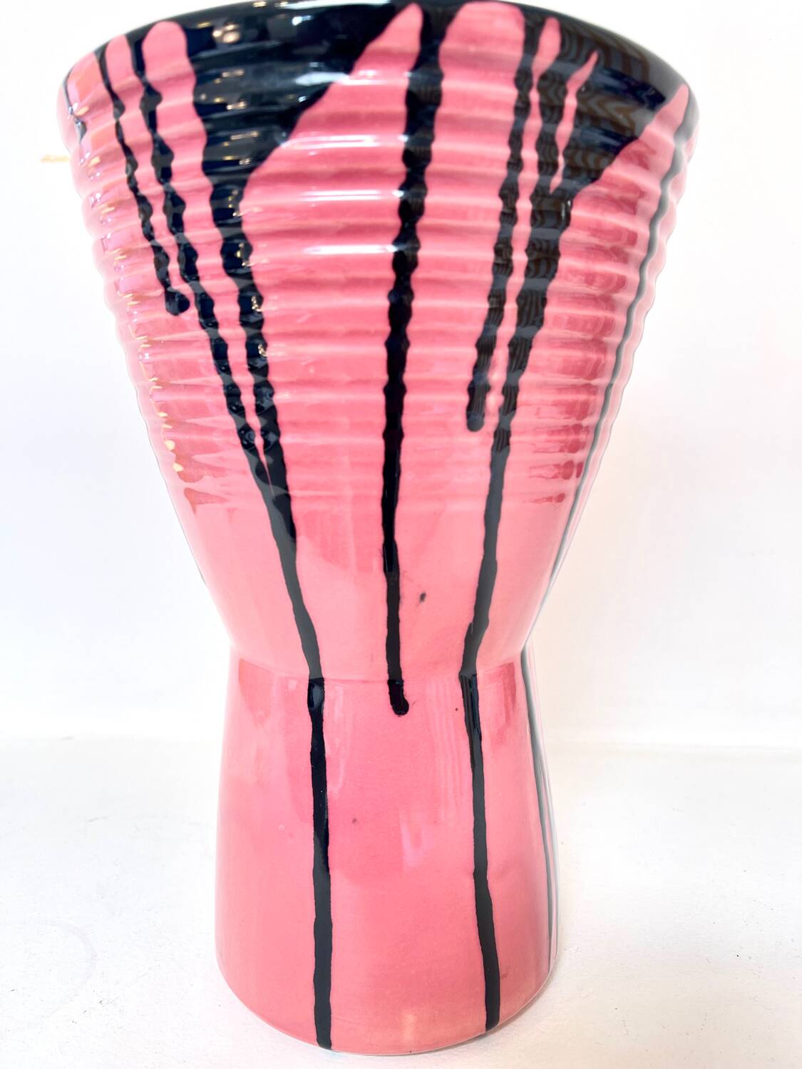 Large pink Art Ceram vase, circa 1970
