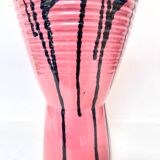 Large pink Art Ceram vase, circa 1970