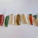 Set of 9 vintage ceramic vegetable knife holders