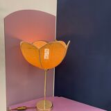 Lampe a poser corolle cannage