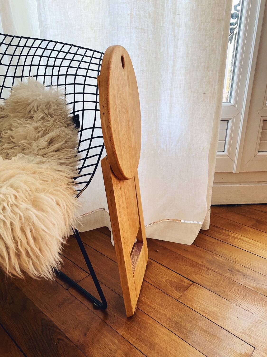 Suzy light wood stools, Adrian Reed, 1970