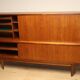 Enfilade haute scandinave édition Samcom en teck, 1960