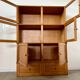 Old MD storage furniture bookcase design Martin Dupuis light oak 1950s vintage