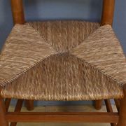 Paire de chaises paillées en merisier – fin XIXe